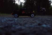 The minifigure's first night in Yellowstone 