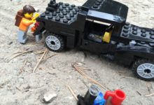 The minifigure at lake Louise 